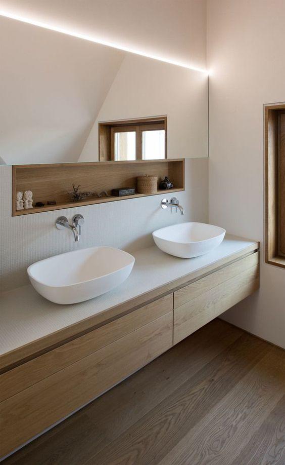 voorbeeld Christian Observatorium INSPIRATIE : hout in de badkamer